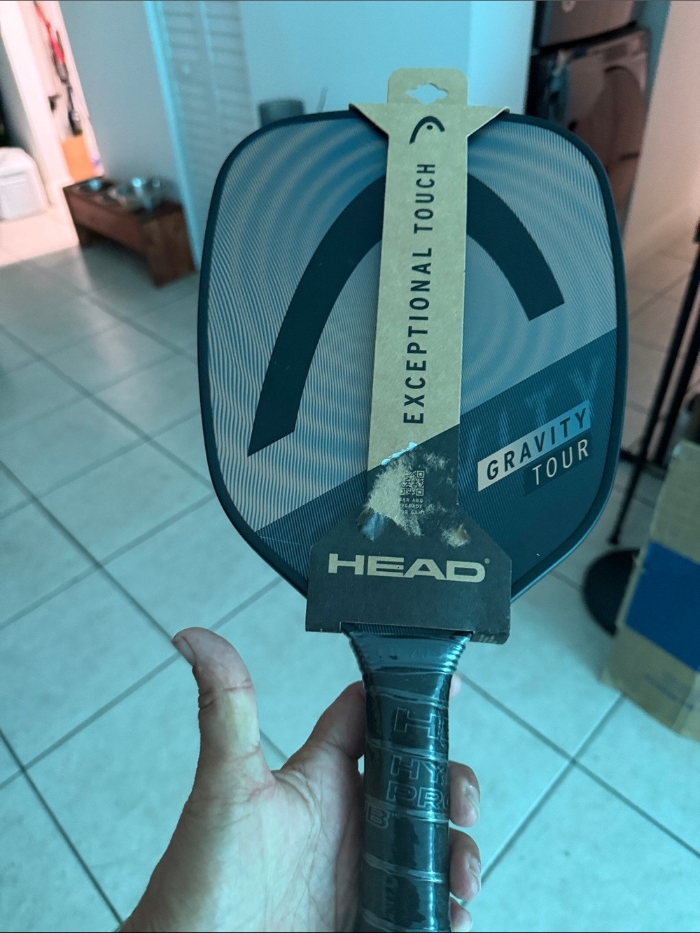 HEAD Gravity Tour Pickleball Paddle - Black and Gold Accent